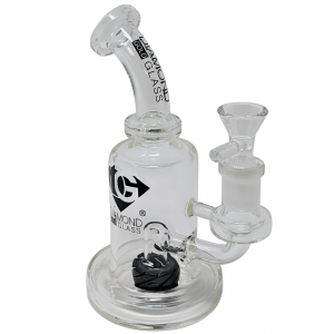 7" Diamond Glass Single Perc Beaker Water Pipe [DGR1151]